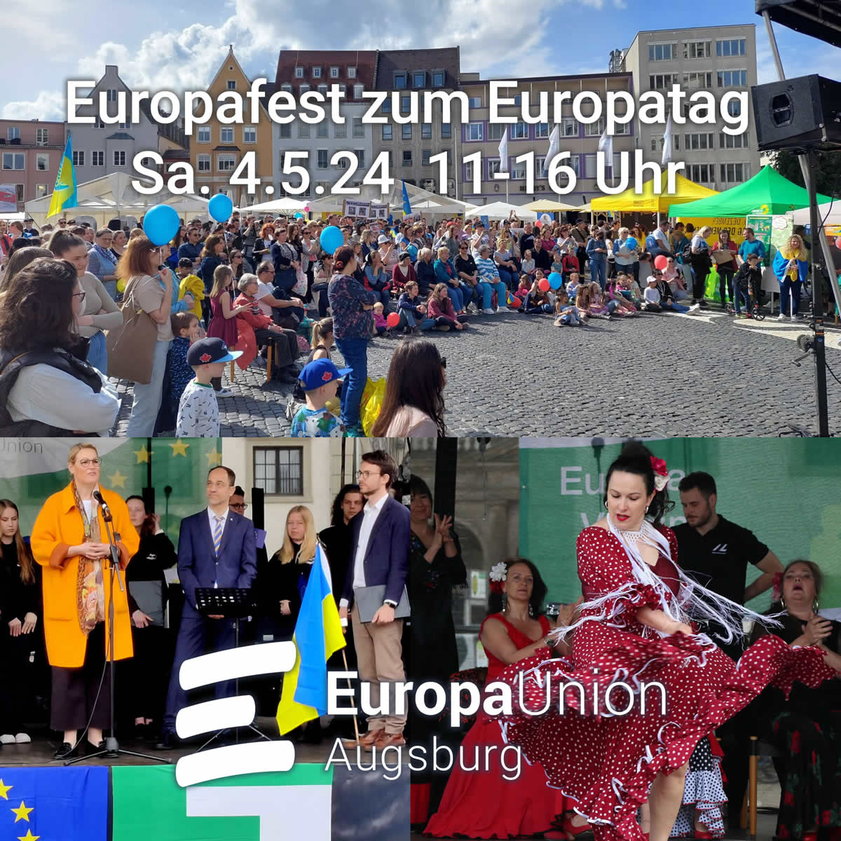 Europafest zum Europtag Augsburg