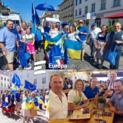 Flagge zeigen für Europa - Europa-Union Augsburg und Ukrainischer Verein beim Plärrer Umzug 2024